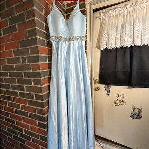 Baby blue prom/pageant dress